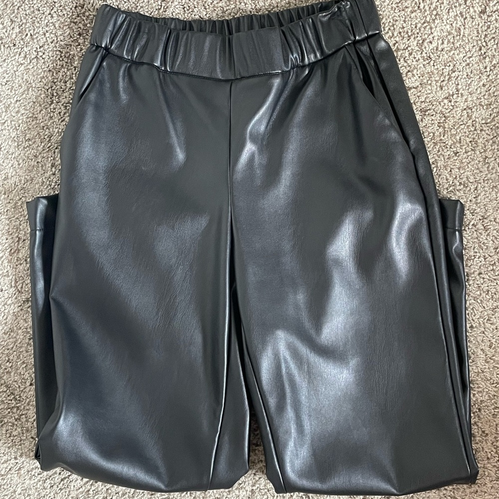 Target pull-on faux leather pants